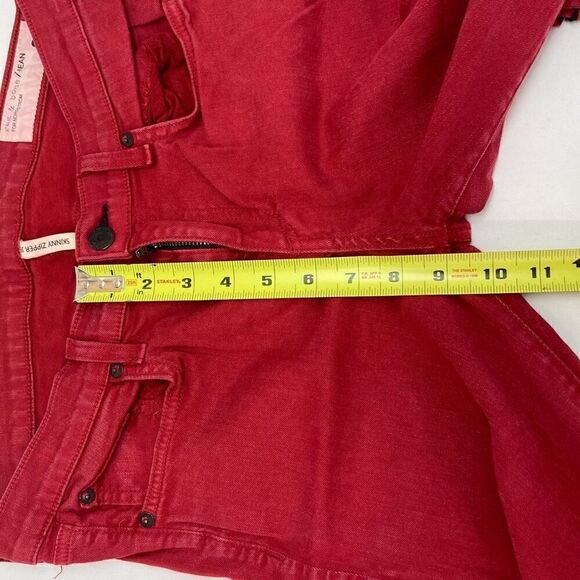 Rag & Bone Skinny Zipper Leg Red Jeans women’s size 28 - Picture 11 of 11